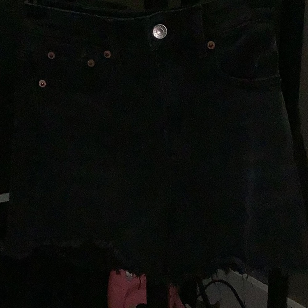 American eagle high waisted small slit stretch  shorts